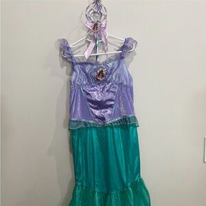 Disney Ariel Little Mermaid costume with matching wand